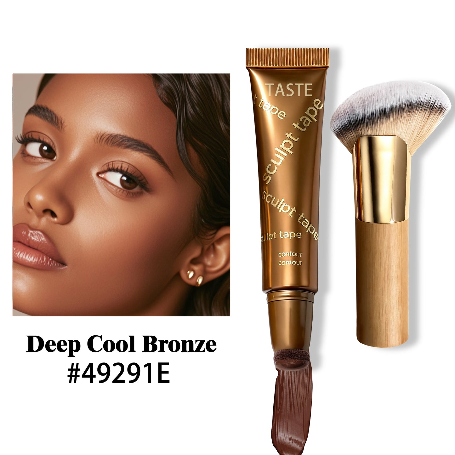 ⏰Final 3 Hours • 70% OFF⏰2️⃣2️⃣Taste GIRL sculpt tape + sculpting cheek brush duo