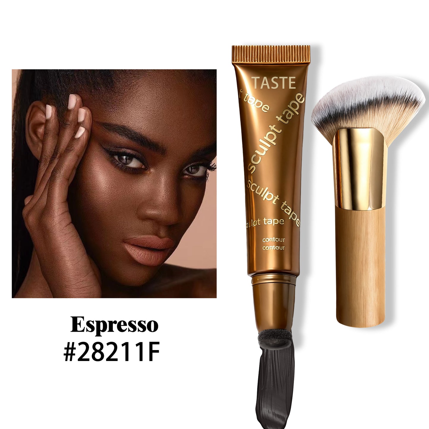 ⏰Final 3 Hours • 70% OFF⏰2️⃣2️⃣Taste GIRL sculpt tape + sculpting cheek brush duo